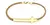 PULSEIRA COURO CRU CRUZ FINA BANHADO OURO