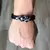 PULSEIRA TRANÇADA PRETA CRUZ BANHADA RODIO NEGRO - buy online