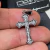 PINGENTE CRUZ CRAVEJADO BANHO RÓDIO NEGRO - comprar online