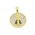 PINGENTE NOSSA SENHORA CRAVEJADO BANHO OURO 18K