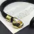 PULSEIRA PRETA LISA CAVEIRA BANHO OURO - online store