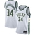 Milwaukee Bucks Nike White Swingman Jersey - Association Edition Giannis Antetokounmpo - Damian Lillard