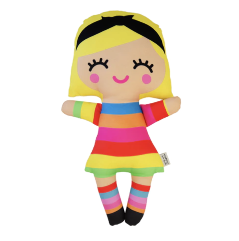 boneca loirinha listra colorida M