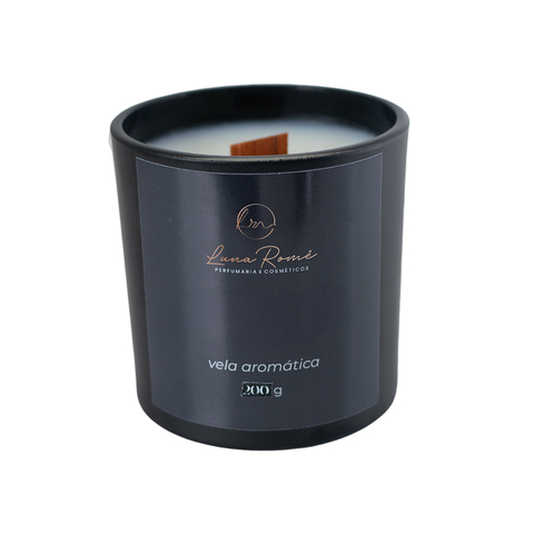Vela Aromática Flor de Figo - Preto 210g