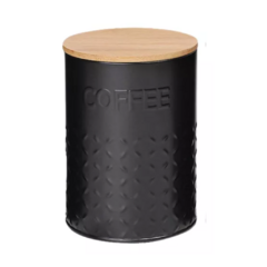 LATA CAFE C-TAPA BAMBU 11X15 NEG - comprar online
