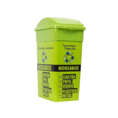 CESTO ECO VAIVEN VERDE 40L - comprar online