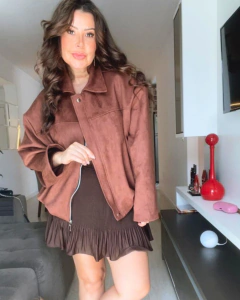 JAQUETA MAXI SUEDE na internet