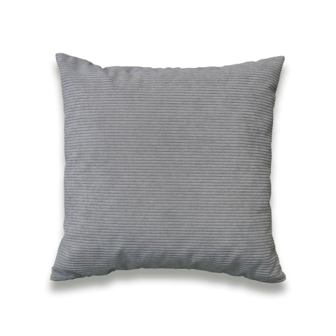 Almofada Tecido Côtelé Prime - Cor Cinza - 45x45cm