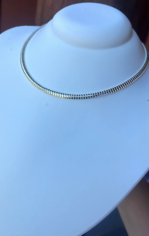 CHOKER MALHA TRABALHADA