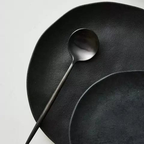 Plato playo Negro matte 26,5 cm Organic Black