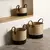 Set de 3 canastos con Manija Black