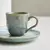 Set taza y plato café 120ml Organic Verde - comprar online