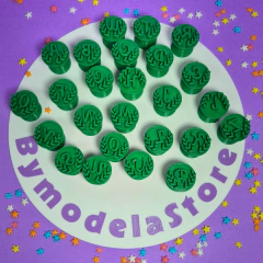 Carimbo para Brigadeiros e Docinhos - Kit Letras Alfabeto A-Z com Ramos na internet