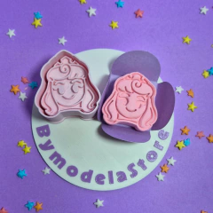 Carimbo e Ejetor para Brigadeiros e Docinhos - Bela Adormecida Aurora