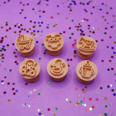 Carimbos para Brigadeiros e Docinhos - Kit Chá de Bebê 2 - 6un