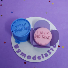 Ejetor e Modelador Para Brigadeiro e Docinhos - Comemoração - Happy Birthday