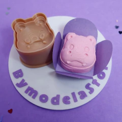 Ejetor e Modelador Para Brigadeiro e Docinhos - Animais Profundidade - Hipopotamo