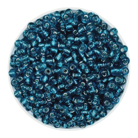 Mostacillón 6/0 Brilloso Turquesa 51A