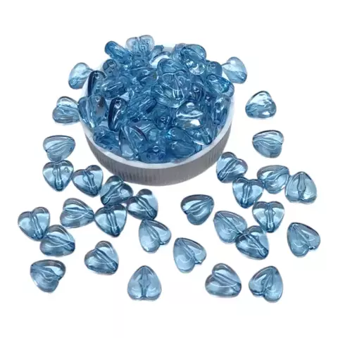 Mini Corazón Acrílico 8 mm Celeste - comprar online