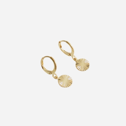 Brinco de argola Lina dourada