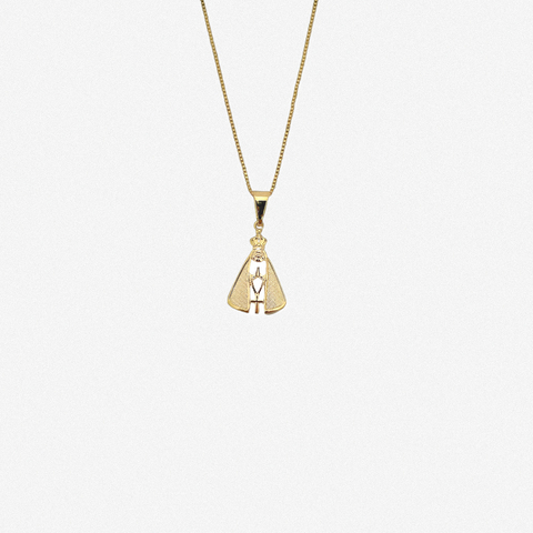 Colar Nossa Senhora Minimalista Dourado - comprar online