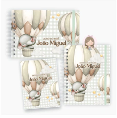Kit maternidade - minhas memórias com caixa | Tema: Elefante baloeiro