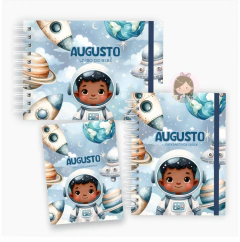 Kit maternidade - minhas memórias com caixa | Tema: Astronauta