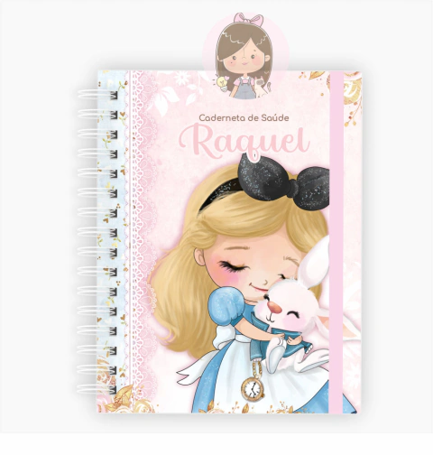Caderneta de vacinação | Tema: Alice no país das maravilhas