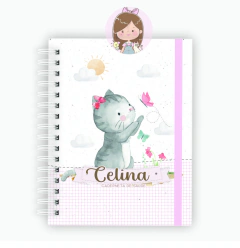 Caderneta de vacinação | Tema: Gatinha