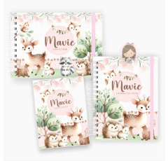 Kit maternidade - minhas memórias com caixa | Tema: Bosque encantado