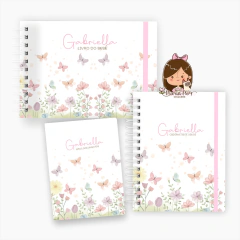 Kit maternidade - minhas memórias com caixa | Tema: Borboleta floral