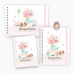 Kit maternidade - minhas memórias com caixa | Tema: Menina floral