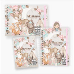 Kit maternidade - minhas memórias com caixa | Tema: Bosque encantado