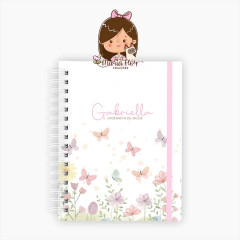 Caderneta de vacinação | Tema: borboleta floral