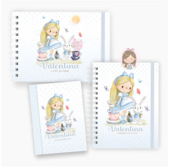 Kit maternidade - minhas memórias com caixa | Tema: Alice no país das maravilhas