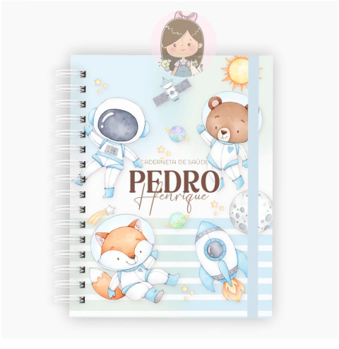 Caderneta de vacinação | Tema: Animais astronautas