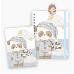 Caderneta de Vacinação + Porta Documentos Mini : Panda dorminhoco