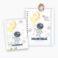Caderneta de Vacinação + Porta Documentos Mini : Astronauta