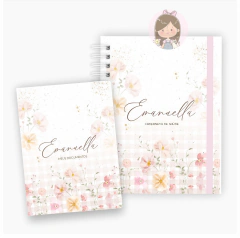 Caderneta de Vacinação + Porta Documentos Mini : Floral