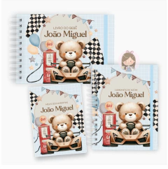 Kit maternidade - minhas memórias com caixa | Tema: Ursinho corrida