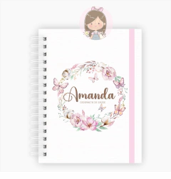Caderneta de vacinação | Tema: Floral borboleta