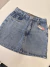 SAIA SHORT JEANS BRILHO CLARO FENDA