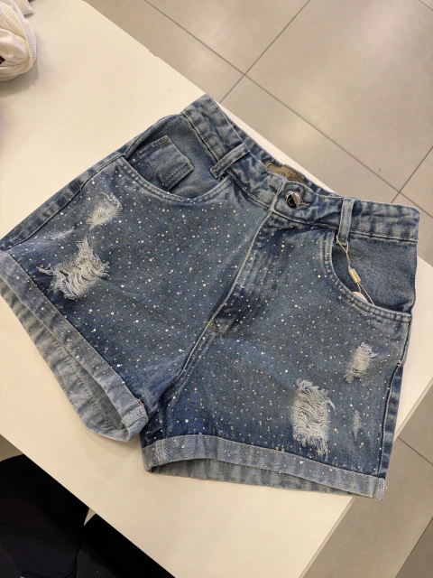 SHORT JEANS BRILHO PRIME
