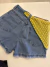 SHORT JEANS LENÇO TRICOT BRASIL - loja Bia souza modas