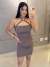 VESTIDO CURTO DRAPEADO MINIMALISTA