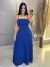 VESTIDO LONGO CHIFFON BABADO na internet