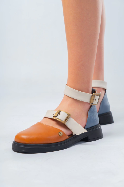 Sandália Bruselas Azul