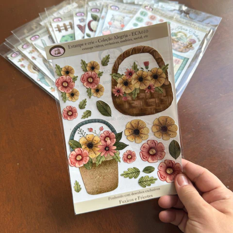 Transfer UV - Cartela Garden- Fuxicos e Fricotes - comprar online