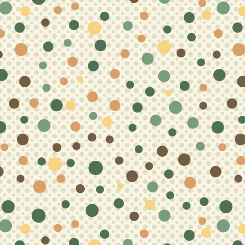 Tecido Tricoline 100% algodão - Poá Divertido Terra - RT419 - 50cm x 1,50m - comprar online