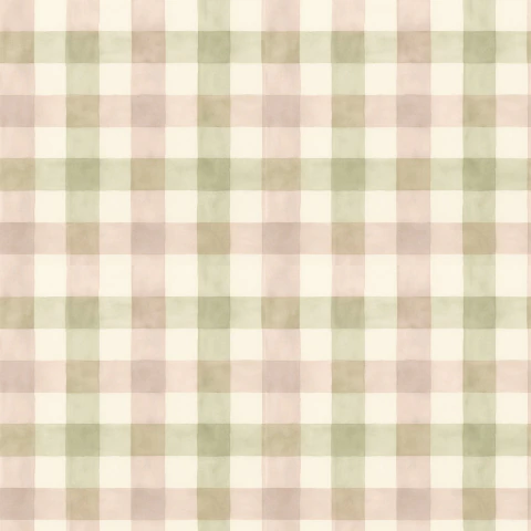 Tecido Tricoline 100% algodão digital - Xadrez Shabby Chic - SHA005 - 50cm x 1,50m
